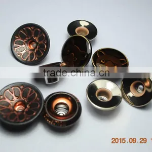 Brushed Jeans Button With Transparent Enamel thumbnail-2