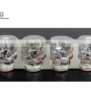 Wholesale Nice Price Skull Shaped Shot Glass Black Packing thumbnail-6