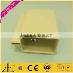 6061 Anodized and Wood Grain Aluminum Profile thumbnail-1
