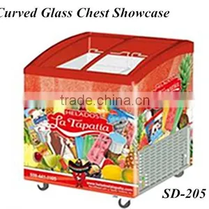 Curved Double Door Ice Cream Showcase Freezers thumbnail-1
