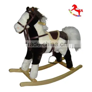 74*30*58cm ASTMF963 Plush Children Rocking Horses With Music thumbnail-1