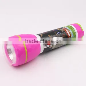 High Power Portable 1+2 Led Plastic Chinese Led Flashlight thumbnail-2