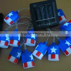 Solar National Flag USA Light String thumbnail-1