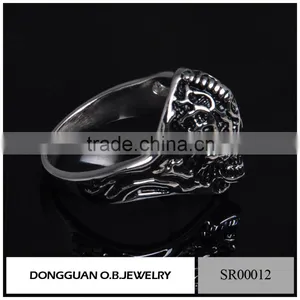 316L Skull Ring Stainless Steel Ring, Men's Rings Jewelry/Skull Fashion Ring With Price thumbnail-3