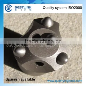 32mm and 34mm Tungsten Carbide Taper Drill Button Bit for Stone Quarrying thumbnail-2