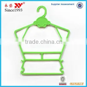Green Plastic Kids Clothes Hanger Multi Frame Hanger thumbnail-1