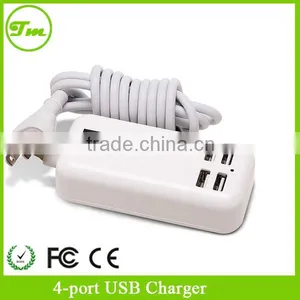 1.5M Desktop 4 Ports USB HUB AC Power Charger Adapter US Plug With Switcher thumbnail-1