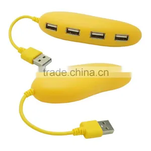 Fashion Portable Hi-speed USB 2.0 HUB With 4 Ports For Smartphones/MP3 Notebook/Tablet Computer PC Peripherals Accessories thumbnail-2