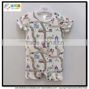 Highway Printed Infant Short Clothes Infant Romper thumbnail-1