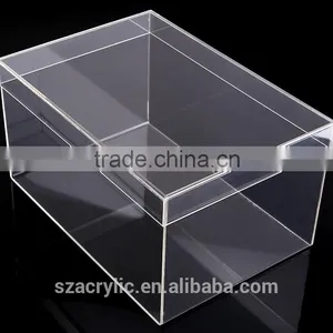 Customized Clear Acrylic Shoe Box Fancy Acrylic Shoe Box thumbnail-1