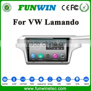 Funwin China Factory Oem 10.1 Inch Double Din Car GPS Navigation Support 3G/WIFI/DVR for VW Lamando thumbnail-1