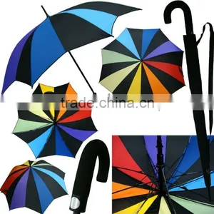 High Quality Auto Maple Windproof Fiberglass Strong Umbrella thumbnail-1