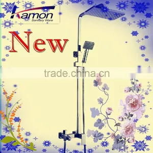 Single New Handle Bath Shower Mixer With Brass Slide Bar Casting Bath Shower thumbnail-1