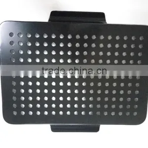 Black Steel Painting Wicker Fishing Creel Basket thumbnail-6