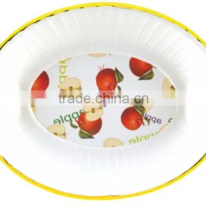 Oval White Fruit Plastic pp Candy Plate thumbnail-1