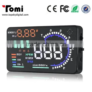 Car Styling Universal Car Hud Head up Display A8 5.5" GPS Speedometer Smart Digital Car Speedometer OBD2 Interface thumbnail-4