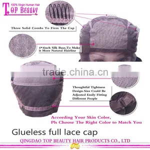 Trade Assurance Silk Top 100% Raw Unprocess Remy Virgin Human Hair Full Lace Wigs With Bangs thumbnail-4