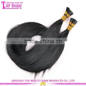 Wholesale i Tip Hair Full Cuticle Hight Quality Keratin u Tip Hair/flat Tip/i Tip Hair Extensions Wholesale thumbnail-4