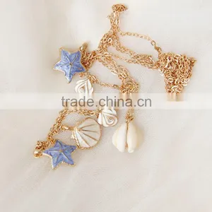 MYLOVE Long Chain Necklace for Women Sea Shell Beach Jewelry MLSC45 thumbnail-2