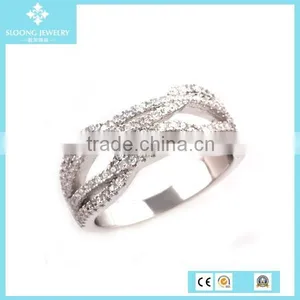 China Pave Silver Plated Diamond Ring Jewelry Price thumbnail-5