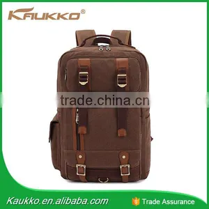 Vinrage Style Wholesale Custom Brand Logo Canvas Backpack FS261 thumbnail-2