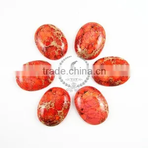 30x40mm Big Oval Orange Imperial Jasper Cabochon Beads,gemstone Pendant Cabochon Stone Beads Set for Earrings,rings,4120025 thumbnail-1