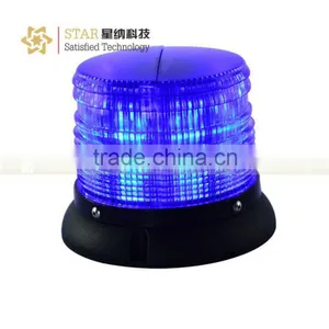 12V 4 LED Emergency Car Magnetic Led Bule Beacon Light for Trucks thumbnail-2