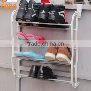 4 Tires Simple Stacking Shoe Rack Tower Overdoor With White Color(FH-SR00484) thumbnail-1