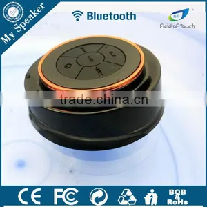 F012 Black/orange Color Floating Waterproof Bluetooth Speaker thumbnail-1