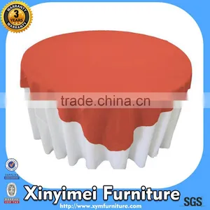 Black Round Pintuck Table Cloth thumbnail-1