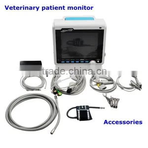 FDA Certification Veterinary Patient Monitor Ecg Temperature Spo2 Vet Animal With Thermal Recorder Accessories Cuff Clip thumbnail-1