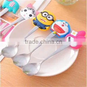 Customized Silicone Baby Spoon With Lovely Cartoon thumbnail-5