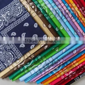 Hot 100% Cotton 22x22" Double Sided Printing Head Wrap Scarf Wristband Bandanas thumbnail-5