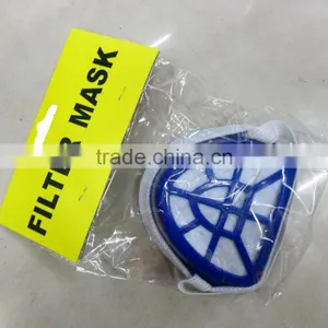 Non Woven Filter Mask Blue Colour Plastic Nose Dust Mask Cheap Price From China Factory thumbnail-2
