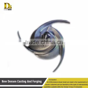 China High Quality Casted Exhaust Manifold Die Casting Steel Pump Impeller Weight thumbnail-4