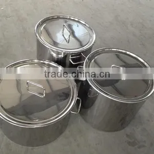 Stainless Steel Pail With Locking Lid/5 Gallon Stainless Steel Pail/stainless Steel Bucket thumbnail-1