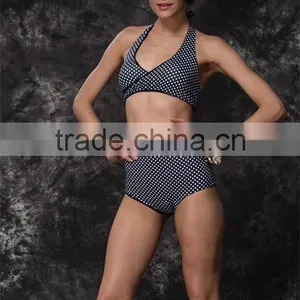 2015 New Arrival Retro High Waisted Bikini thumbnail-1