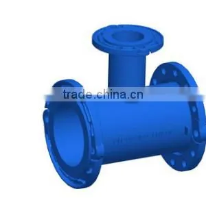 EN545 DI ALL TEE Flanged or PVC Pipe Fittings thumbnail-4
