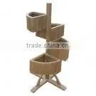 4 Tier Wooden Yard Garden Decor Flower Planter thumbnail-1
