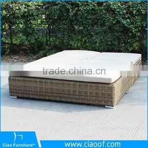 Best Selling UV-Proof Rattan Outdoor Double Lounger thumbnail-2