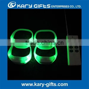Silicone Bright Remote Radio Controlled Led Wristband Light thumbnail-1