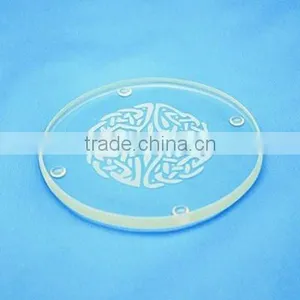Customized Round Glass Coaster With Pattern thumbnail-1