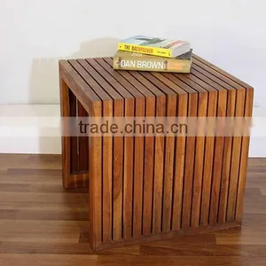 Antique Wooden Side Table thumbnail-4