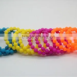 Glow Silicone Bead Bracelet Silicone Bracelet thumbnail-1