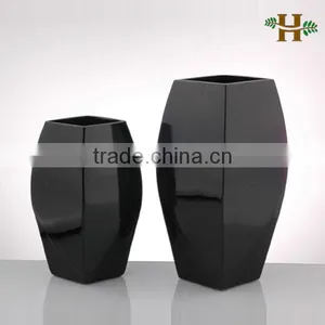Hand Made Black Art Fashion Glass Vase for Home Decoration thumbnail-1