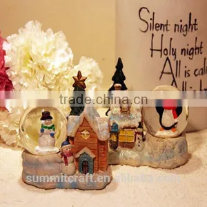 Resin Gift Unique Christmas Snow Globes for Sale thumbnail-1