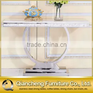Modern White Antique Console Table thumbnail-2