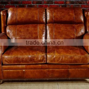 High End Vintage Leather Sofa S118 thumbnail-2