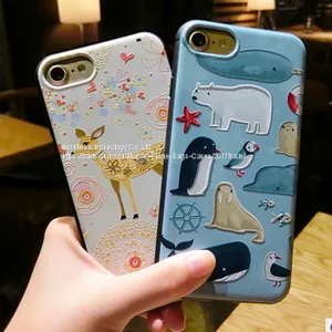 New Animal Cartoon Tpu Silicone Mobile Phone Cases for IPhone7/7Plus/6/6s/6plus/6splus Cell Phone Shell Back Cover Case thumbnail-1