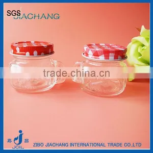 50ml Mini Handle Glass Christmas Drinking Mug With Holes Lid thumbnail-1